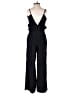 Parker 100% Silk Solid Black Jumpsuit Size XS - photo 2