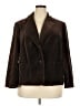 Rafaella Solid Brown Blazer Size 18 - photo 1