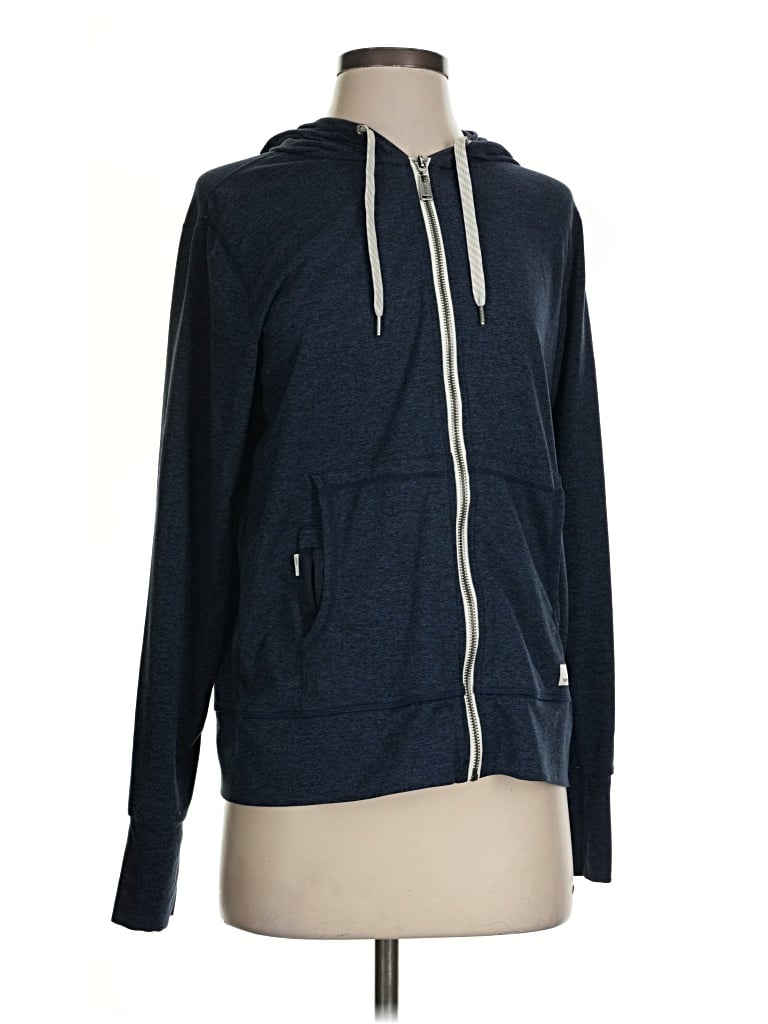 Pre-owned Vuori Zip Up Hoodie In Blue