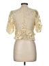Zara Gold Short Sleeve Blouse Size M - photo 2