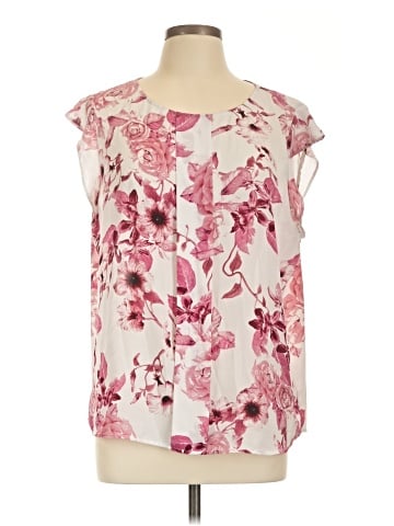 Tahari by ASL Short Sleeve Blouse (view 1)