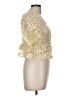 Zara Gold Short Sleeve Blouse Size M - photo 4