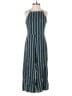 GB 100% Rayon Stripes Teal Jumpsuit Size S - photo 1