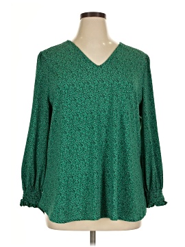 Adrianna Papell Long Sleeve Blouse