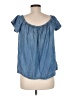 Cloth & Stone 100% Tencel Blue Short Sleeve Top Size M - photo 2