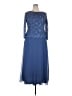 Alex Evenings 100% Polyester Blue Cocktail Dress Size 18 - photo 1