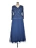 Alex Evenings 100% Polyester Blue Cocktail Dress Size 18 - photo 2