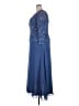Alex Evenings 100% Polyester Blue Cocktail Dress Size 18 - photo 5