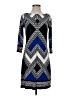 Vince Camuto Argyle Blue Casual Dress Size 2 - photo 1