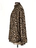 H&M Animal Print Brown Long Sleeve Blouse Size L - photo 5