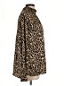 H&M Animal Print Brown Long Sleeve Blouse Size L - photo 4