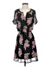 Daniel Rainn 100% Polyester Floral Black Casual Dress Size XS - photo 1