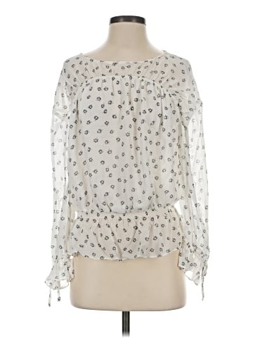Joie Long Sleeve Silk Top (view 1)