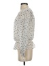 Joie 100% Silk Ivory Long Sleeve Silk Top Size S - photo 5