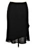 S.L. Fashions 100% Polyester Solid Black Formal Skirt Size 12 - photo 1