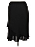S.L. Fashions 100% Polyester Solid Black Formal Skirt Size 12 - photo 2
