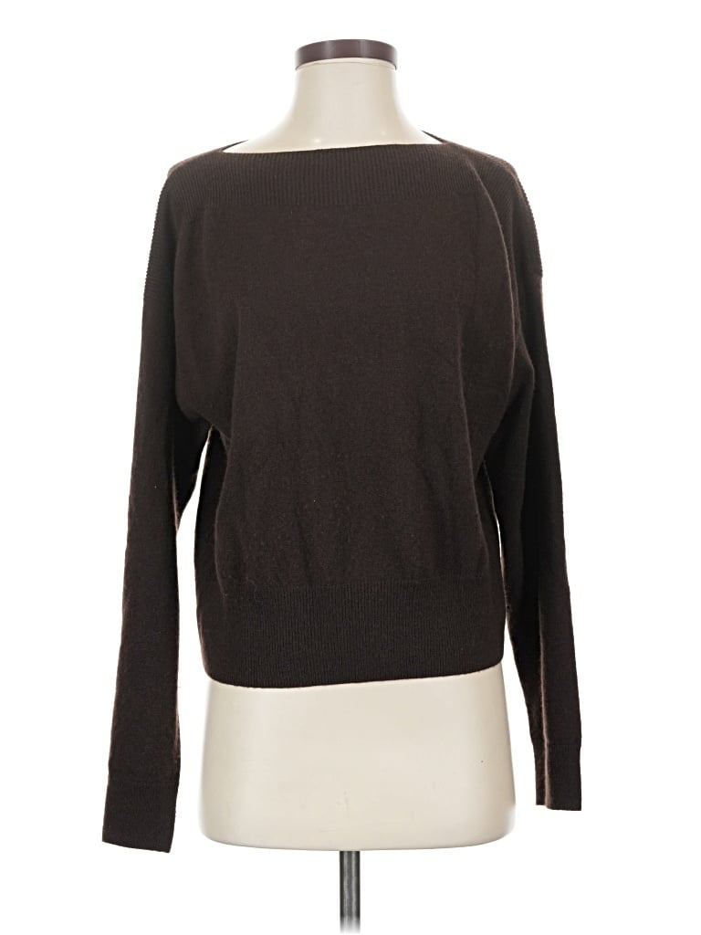Pre-owned Splendid Cashmere Pullover Sweater In Brown