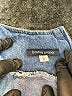 Boston Proper 100% Cotton Blue Romper Size L - photo 5
