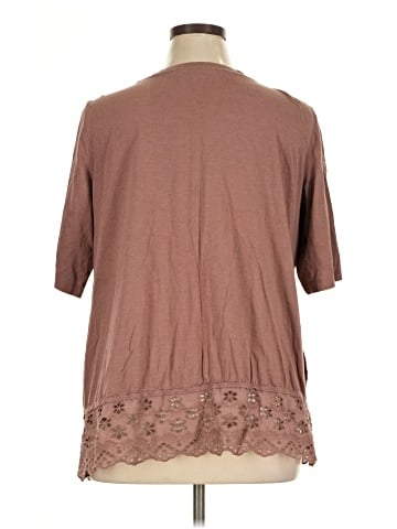 LOGO by Lori Goldstein Short Sleeve Top (view 2)