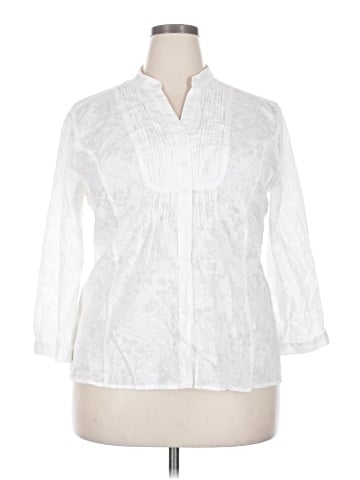 JM Collection 3/4 Sleeve Blouse (view 1)