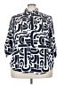 Foxcroft 100% Polyester Print Blue 3/4 Sleeve Blouse Size 18 - photo 1