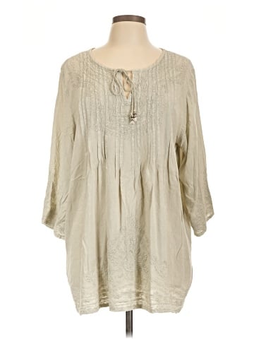 Solitaire 3/4 Sleeve Blouse (view 1)