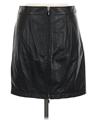 RACHEL Rachel Roy Leather Skirt (view 2)