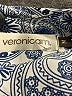 Veronica M. Paisley Blue Casual Dress Size M - photo 4