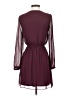 Express Solid Burgundy Casual Dress Size XS - photo 2
