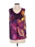Coldwater Creek 100% Polyester Purple Sleeveless Blouse Size M - photo 1