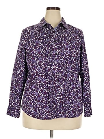 Charter Club 3/4 Sleeve Button-Down Shirt (view 1)
