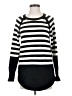 By Anthropologie Stripes Black Pullover Sweater Size XS - photo 1