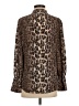 Joie 100% Silk Animal Print Brown Long Sleeve Silk Top Size XS - photo 2
