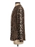 Joie 100% Silk Animal Print Brown Long Sleeve Silk Top Size XS - photo 5