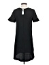 Ann Taylor 100% Polyester Solid Black Casual Dress Size 2 Petite - photo 2