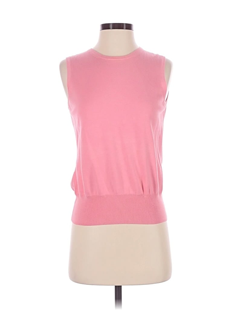 Pre-owned Brooks Brothers 346 Sweater Vest In Pink