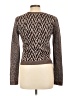 Theory 100% Wool Chevron-herringbone Brown Wool Pullover Sweater Size L - photo 2