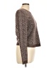Theory 100% Wool Chevron-herringbone Brown Wool Pullover Sweater Size L - photo 4
