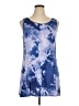 Logo Layers Tie-dye Blue Casual Dress Size XL - photo 1