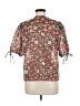 1.State Brown Short Sleeve Blouse Size M - photo 2