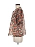 1.State Brown Short Sleeve Blouse Size M - photo 5