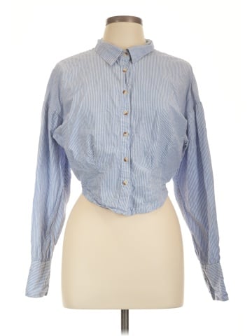 Free People Long Sleeve Button-Down Shirt (view 1)