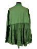 Listicle 100% Cotton Green Long Sleeve Blouse Size S - photo 2