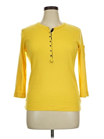 Lauren by Ralph Lauren 3/4 Sleeve Top (view 1)