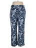 Ann Taylor 100% Rayon Paisley Blue Casual Pants Size 16 - photo 2