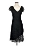Basix Black Label 100% Rayon Black Cocktail Dress Size S - photo 1