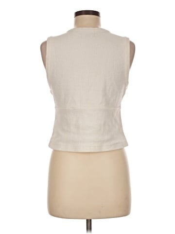 Madewell Split-Crewneck Cardigan Tank (view 2)