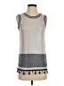 Nic + Zoe 100% Polyester Gray Sweater Vest Size XS - photo 1