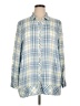 J.Jill 100% Viscose Plaid Blue Long Sleeve Button-Down Shirt Size XL - photo 1