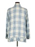 J.Jill 100% Viscose Plaid Blue Long Sleeve Button-Down Shirt Size XL - photo 2